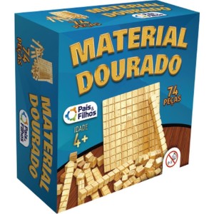 Material Dourado Educativo C/74 Pecas Madeira-072173-73477