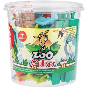 Miniatura Colecionavel Zoologico Playset C/arvores-086808-13245