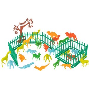 Miniatura Colecionavel Zoologico Playset C/arvores-086808-15649