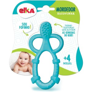 Mordedor Infantil Escovinha Azul +4 Meses-085374-56575