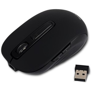 Mouse Optico Sem Fio 1600dpi 2.4ghz Preto Recarreg.-087286-60262