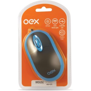 Mouse Optico Usb 1000dpi Preto/azul-053343-52157