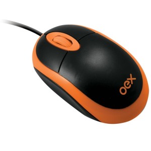 Mouse Optico Usb 1000dpi Preto/laranja-053332-46951