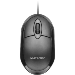 Mouse Optico Usb 1200dpi Classic Preto C/scroll-087285-25779