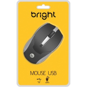 Mouse Optico Usb 800dpi Cabo 1,3m Preto/prata-097254-32523