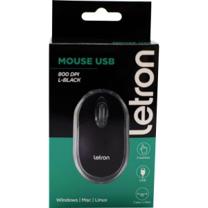 Mouse Optico Usb Letron 800dpi L-black-101852-22017