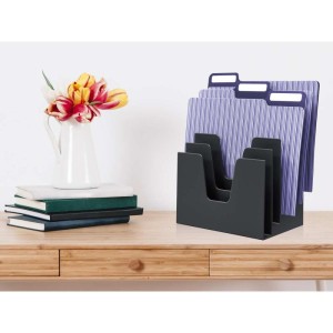 Organizador De Escritorio Classificador De Papeis Preto-076514-11222