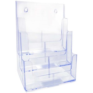 Organizador De Escritorio Triplo Vertical Cristal-075525-69659