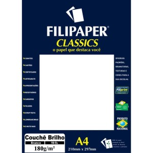 Papel A4 Couche Branco 180g.-026775-57455