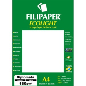 Papel A4 Diplomata Ecolight Branco 180g.-010586-71386