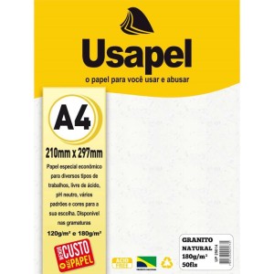 Papel A4 Granito Usapel Natural 180g.-077073-33727