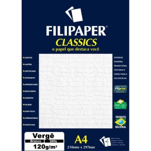 Papel A4 Verge Branco 120g.-011405-23010