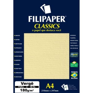 Papel A4 Verge Palha 180g.-005835-23454