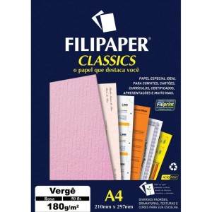 Papel A4 Verge Rosa 180g.-057216-50874