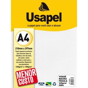 Papel A4 Verge Usapel Madre Perola 120g.-024868-61562