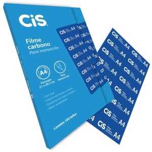 Papel Carbono Para Lapis Cis Filme Azul A-4-021759-34227