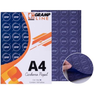 Papel Carbono Para Lapis Papel A4 Azul Ge 927-071264-91347