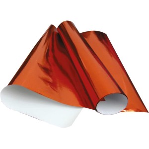 Papel Cartolina Laminado 48x60cm. Vermelho-021269-60661