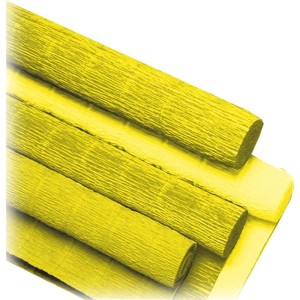 Papel Crepom Super Crepe 48cmx2,50m Liso Amarelo-048481-85757