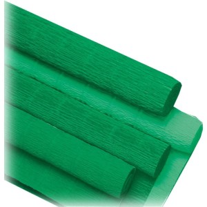 Papel Crepom Super Crepe 48cmx2,50m Liso Verde Bandeira-048489-56280