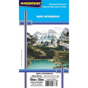 Papel Fotografico Inkjet 10x15cm Glossy 265g-048502-15783