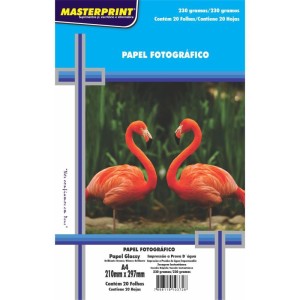 Papel Fotografico Inkjet A4 Glossy 230g-048501-25498