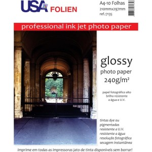 Papel Fotografico Inkjet A4 Glossy 240g-023889-25204