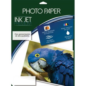 Papel Fotografico Inkjet A4 Glossy Adesivo 180g-062667-86403