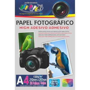 Papel Fotografico Inkjet A4 High Adesivo 130g.-093826-92281