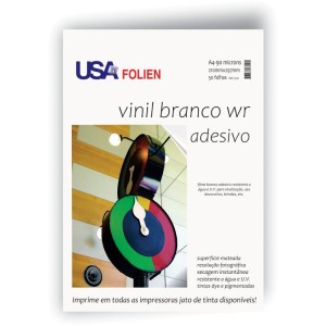 Papel Fotografico Inkjet A4 Vinil Adesivo Branco Fosco-105908-57255