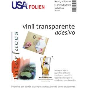 Papel Fotografico Inkjet A4 Vinil Adesivo Transparente-046689-94002