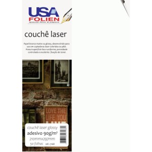 Papel Fotografico Laser A4 Glossy Couche Adesivo 90g-107706-35872