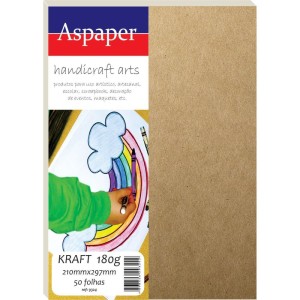 Papel Kraft Folha 210x297mm A4 180g.-085819-81762