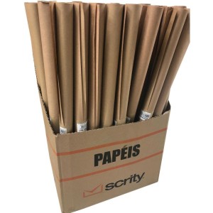 Papel Kraft Folha 66x96cm 80g Natural C/2fls-090704-15240