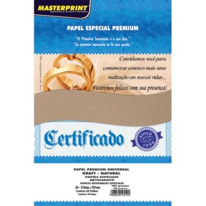 Papel Kraft Folha Kraft/natural 180g A4-105009-60011