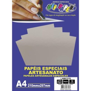 Papel Laminado Lamicote A4 250g Prata-101968-34745