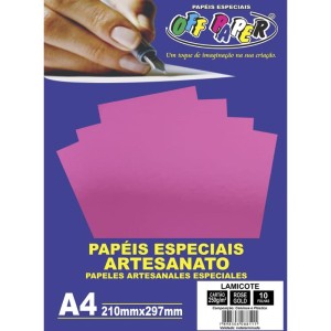 Papel Laminado Lamicote A4 250g Rose Gold-101969-49328