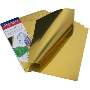 Papel Laminado Ouro 210x297mm 250g-053149-18457