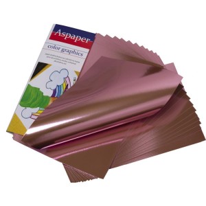 Papel Laminado Rosa 210x297mm 250g-053146-53853