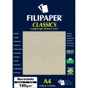 Papel Para Impressao Reciclado Natural A4 180gr.-063151-23486