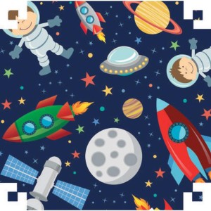 Papel Presente Bobina Couche 60cm.mod.621 Astronauta-078601-23801