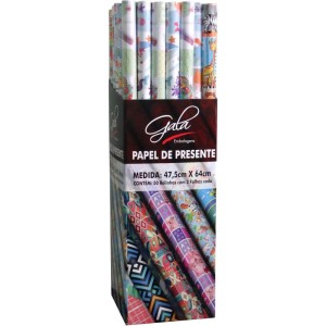 Papel Presente 47,5x64cm Infantil Brilho C/2f-086962-34696