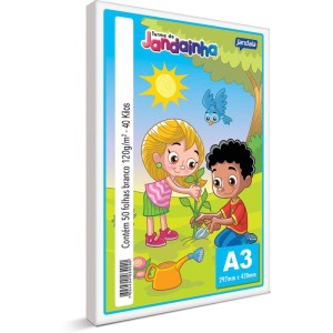 Papel Sulfite A3 Jandainha 40kg 120g. Branco-079058-31161