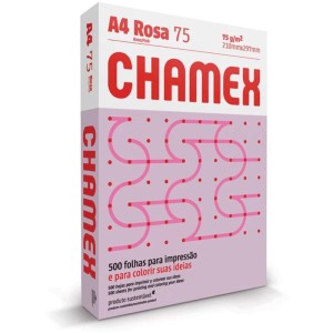 Papel Sulfite A4 Colorido Chamex 75g Rosa-080217-22993