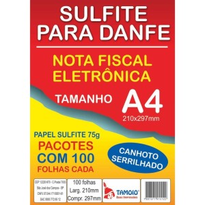 Papel Sulfite A4 Danfe C/serrilha 25pctx100fl-034788-12403