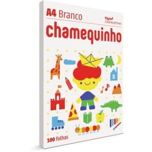 Papel Sulfite A4 Chamequinho 75g.bco C/100f-080210-14687