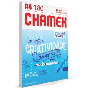 Papel Sulfite A4 Chamex Lettering 180g Branco-106010-77346