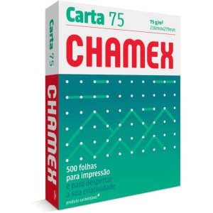 Papel Sulfite Carta Chamex 75g 10 Pctx500 Fls-080200-34173