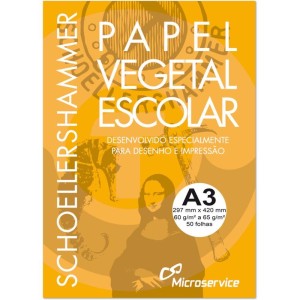 Papel Vegetal A3 60/65g 297x420mm-106869-12378