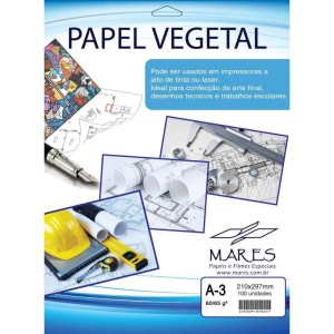 Papel Vegetal A3 60/65g. 297x420mm-062672-86928